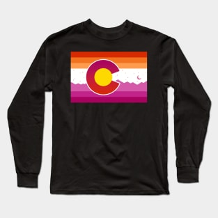 Colorado Flag Lesbian Pride Long Sleeve T-Shirt